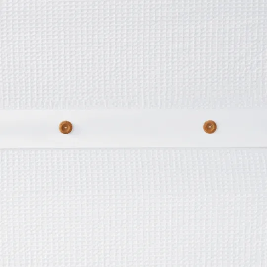 Kirkland's Home Waffle Weave Cotton Shower Curtain- Shower Curtains