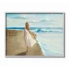 Kirkland's Home Walk On The Beach Framed Canvas Art Print- Framed Art
