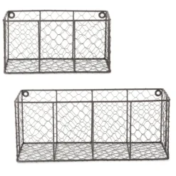 Kirkland's Home Wall Hanging Chicken Wire Baskets, Set Of 2- Wall Storage