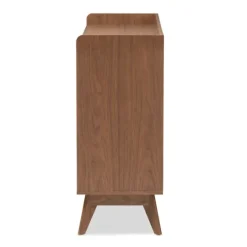 Kirkland's Home Walnut And White Mid-Century Modern Dresser- Dressers & Chests