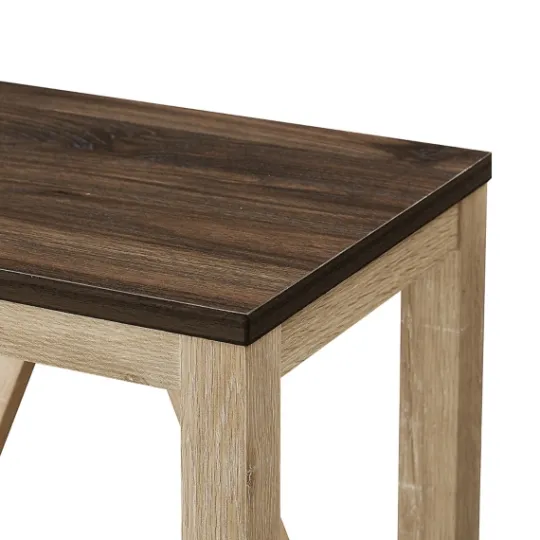 Kirkland's Home Walnut And White Oak Narrow Frame Accent Table- Accent & End Tables