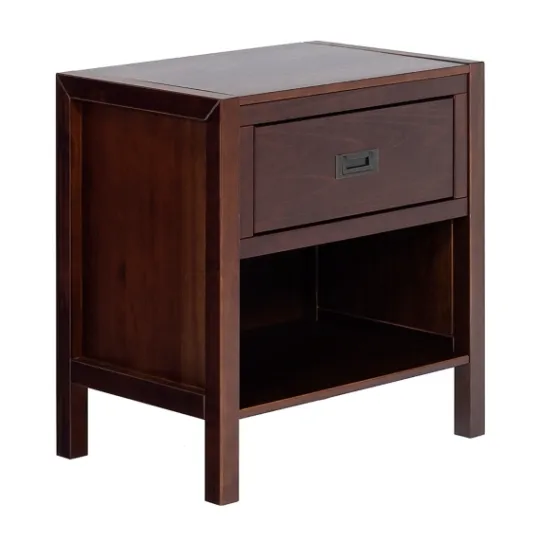 Kirkland's Home Walnut Classic 1-Drawer Nightstand- Nightstands