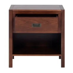 Kirkland's Home Walnut Classic 1-Drawer Nightstand- Nightstands