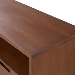 Kirkland's Home Walnut 3-Door Mid-Century Modern Tv Stand- Tv Stands & Media Consoles