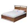 Kirkland's Home Walnut 4-Drawer Queen Bed Frame With Headboard- Beds & Headboards