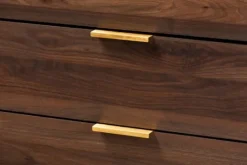 Kirkland's Home Walnut 5-Drawer Wood Chest- Dressers & Chests