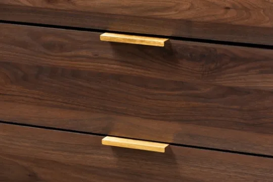 Kirkland's Home Walnut 5-Drawer Wood Chest- Dressers & Chests