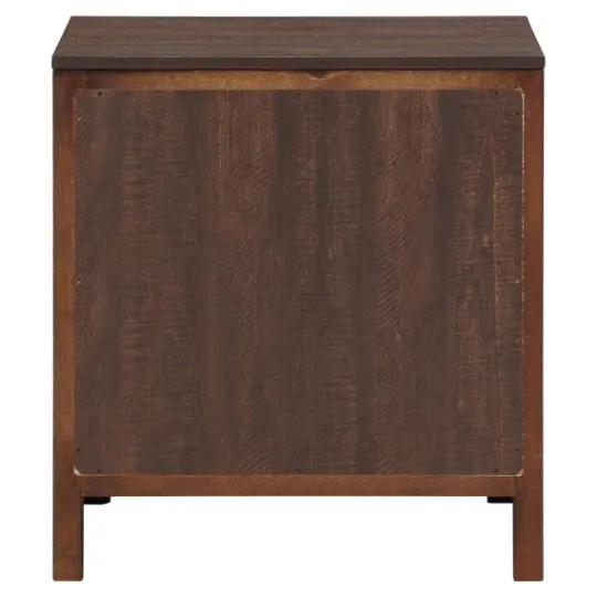 Kirkland's Home Walnut 2-Drawer Wood Nightstand- Nightstands