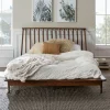 Kirkland's Home Walnut Mid-Century Modern Queen Bed Frame- Beds & Headboards