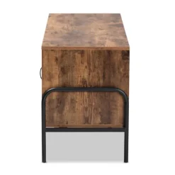 Kirkland's Home Walnut Wood 2-Door Tv Stand- Tv Stands & Media Consoles