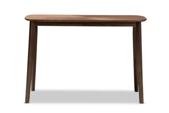 Kirkland's Home Walnut Wood Frame Splayed Legs Console- Console Tables