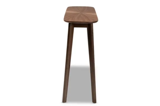 Kirkland's Home Walnut Wood Frame Splayed Legs Console- Console Tables