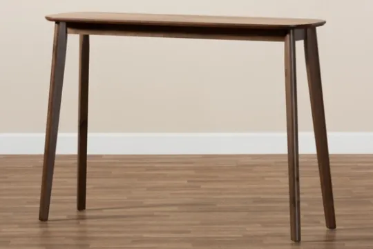 Kirkland's Home Walnut Wood Frame Splayed Legs Console- Console Tables