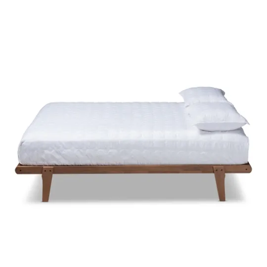 Kirkland's Home Walnut Wood Full Platform Bed- Beds & Headboards
