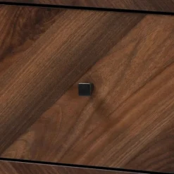 Kirkland's Home Walnut Wood Grain 5-Drawer Chest- Cabinets & Sideboards