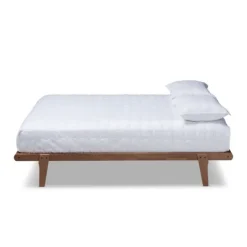 Kirkland's Home Walnut Wood King Platform Bed- Beds & Headboards