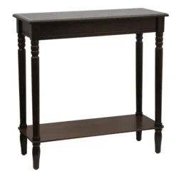 Kirkland's Home Walnut Wooden Console Table- Console Tables