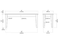 Kirkland's Home Walnut Wooden Dining Bench- Dining Chairs