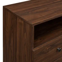 Kirkland's Home Warm Brown Lizzy Mid-Century Modern Sideboard- Cabinets & Sideboards