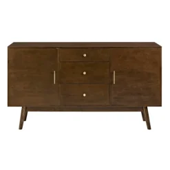 Kirkland's Home Warm Brown Mid-Century Modern Storage Console- Console Tables