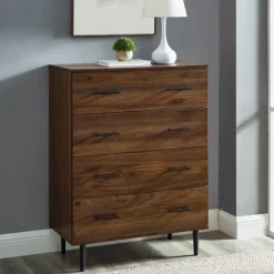 Kirkland's Home Warm Brown Modern Farmhouse Storage Chest- Cabinets & Sideboards