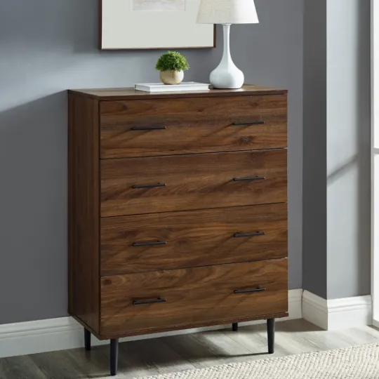 Kirkland's Home Warm Brown Modern Farmhouse Storage Chest- Cabinets & Sideboards