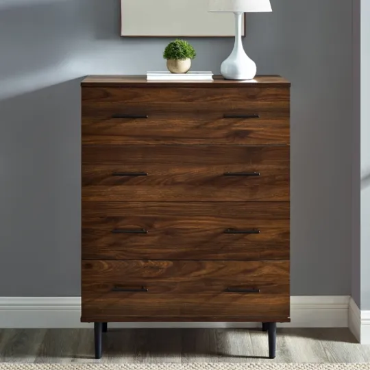 Kirkland's Home Warm Brown Modern Farmhouse Storage Chest- Cabinets & Sideboards