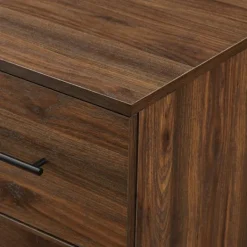 Kirkland's Home Warm Brown Modern Farmhouse Storage Chest- Cabinets & Sideboards