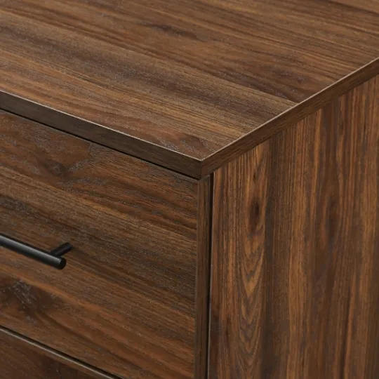 Kirkland's Home Warm Brown Modern Farmhouse Storage Chest- Cabinets & Sideboards