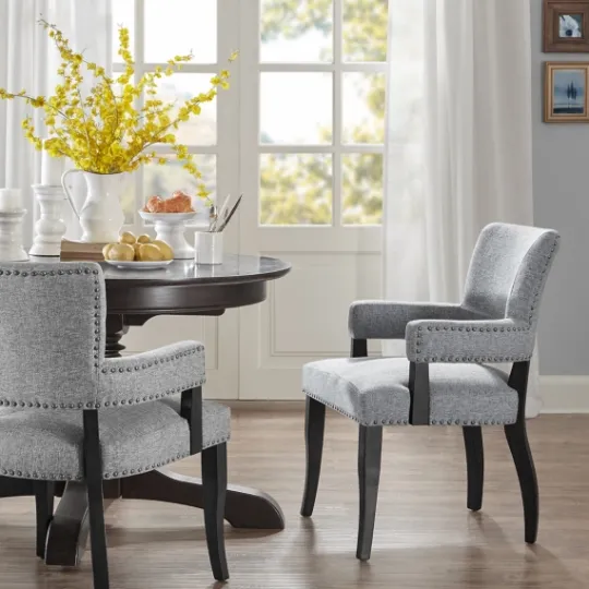 Kirkland's Home Warms Nailhead Trim Dining Chair- Dining Chairs