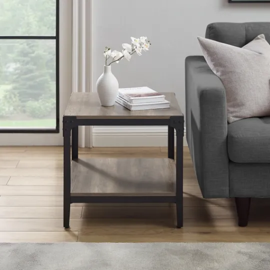 Kirkland's Home Wash Angle Iron Accent Tables, Set Of 2- Accent & End Tables