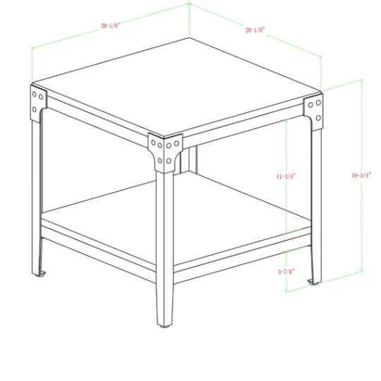 Kirkland's Home Wash Angle Iron Accent Tables, Set Of 2- Accent & End Tables