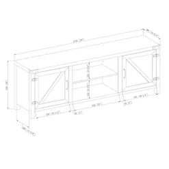 Kirkland's Home Wash Barn Door Tv Stand- Tv Stands & Media Consoles