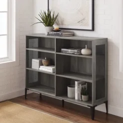 Kirkland's Home Wash Bookshelf With Mesh Sides- Bookshelves