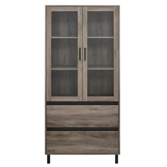 Kirkland's Home Wash Glass Door Storage Hutch- Cabinets & Sideboards