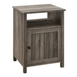 Kirkland's Home Wash Grooved Door Side Table- Accent & End Tables