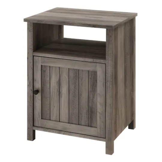 Kirkland's Home Wash Grooved Door Side Table- Accent & End Tables