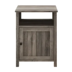 Kirkland's Home Wash Grooved Door Side Table- Accent & End Tables