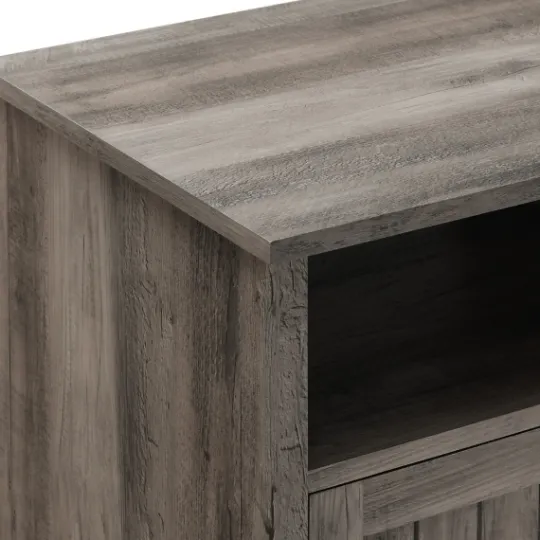 Kirkland's Home Wash Grooved Door Side Table- Accent & End Tables