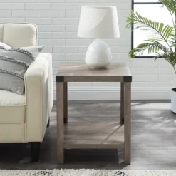 Kirkland's Home Wash Industrial X-Frame Accent Table- Accent & End Tables