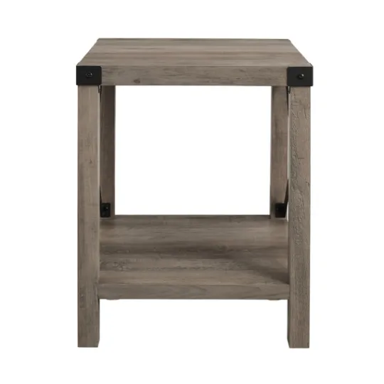 Kirkland's Home Wash Industrial X-Frame Accent Table- Accent & End Tables