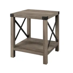 Kirkland's Home Wash Industrial X-Frame Accent Table- Accent & End Tables