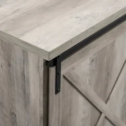 Kirkland's Home Wash Sliding Barn Door Sideboard- Cabinets & Sideboards