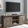 Kirkland's Home Wash Sliding Barn Door Tv Stand- Tv Stands & Media Consoles