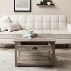 Kirkland's Home Wash Square Coffee Table- Coffee Tables