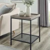 Kirkland's Home Wash Square Tray Style Top Accent Table- Accent & End Tables