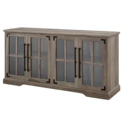 Kirkland's Home Wash Window 4-Door Tv Stand- Tv Stands & Media Consoles