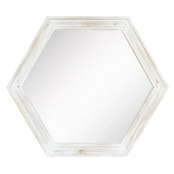 Kirkland's Home Washed Hexagon Frame Mirror- Decorative Mirrors