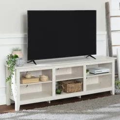 Kirkland's Home Washed Wood Tv Stand, 70 In.- Tv Stands & Media Consoles