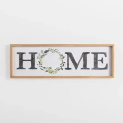 Kirkland's Home Watercolor Home Wreath Wall Plaque- Wall Quotes & Signs